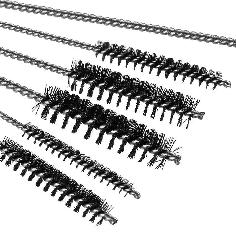 Stainless Steel Bore Brush Twisted Wire Brush Bore Brush With Handle For Tubes Ports Bearings