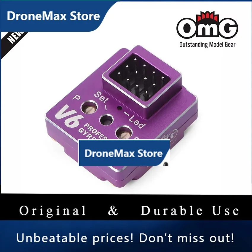 DroMaRCOMG V6 PROFESSIONAL GYRO System EPA Endpoint Settings Curve Gyro PID Control For RC Car Drift Rear Drive Car Touring Drif