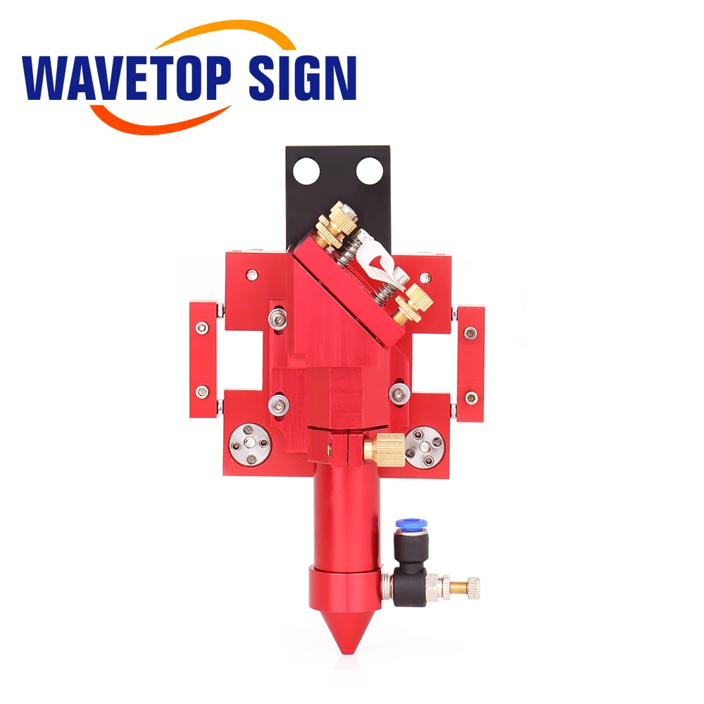 Testa Laser CO2 WaveTopSign per Dia.20mm FL 50.8/63.5mm lente D25mm tipo di cursore esterno specchio con ugello d'aria