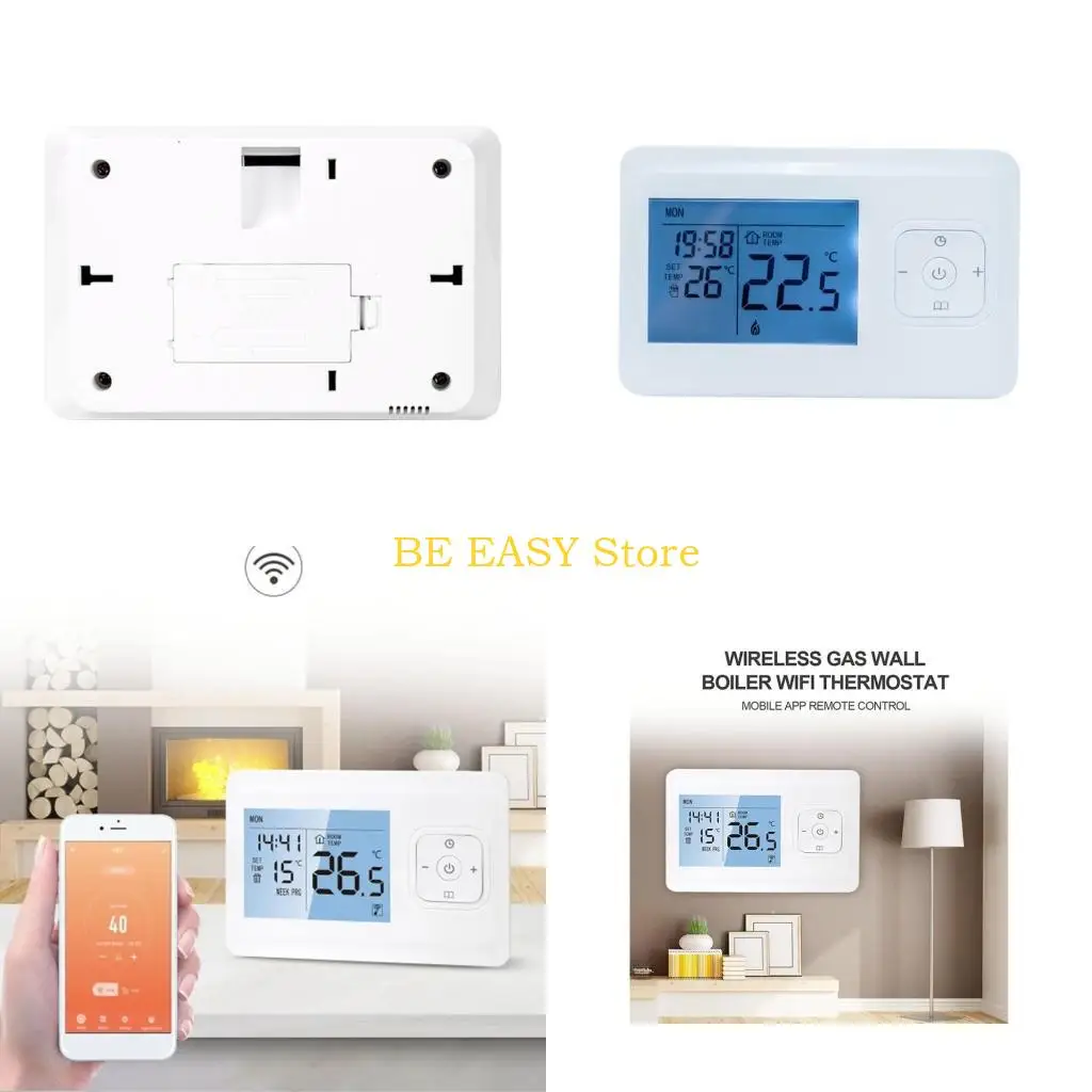 

E28F Thermostat Светодиодный экран Wi -Fi Программируемый контроллер температуры для электрического нагрева Сэкономьте