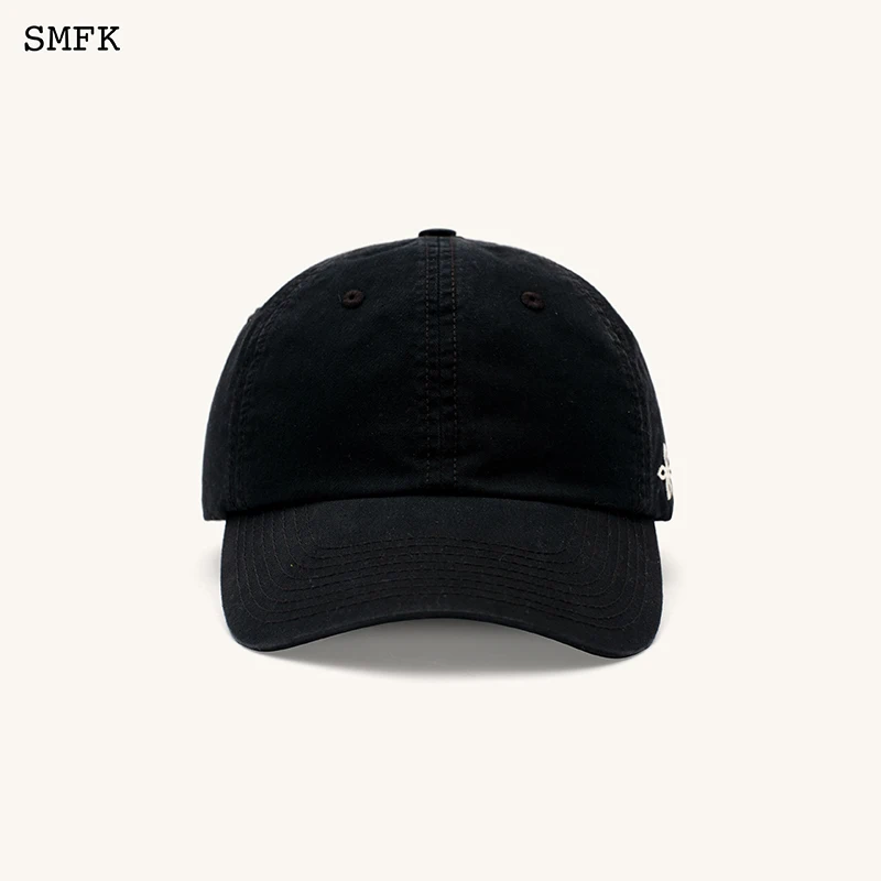 SMFK Cross Chain Baseball Cap Embroidered Emblem Vintage Baseball Hat for Women and Men Adjustable Sports Dome Hat Unisex Caps