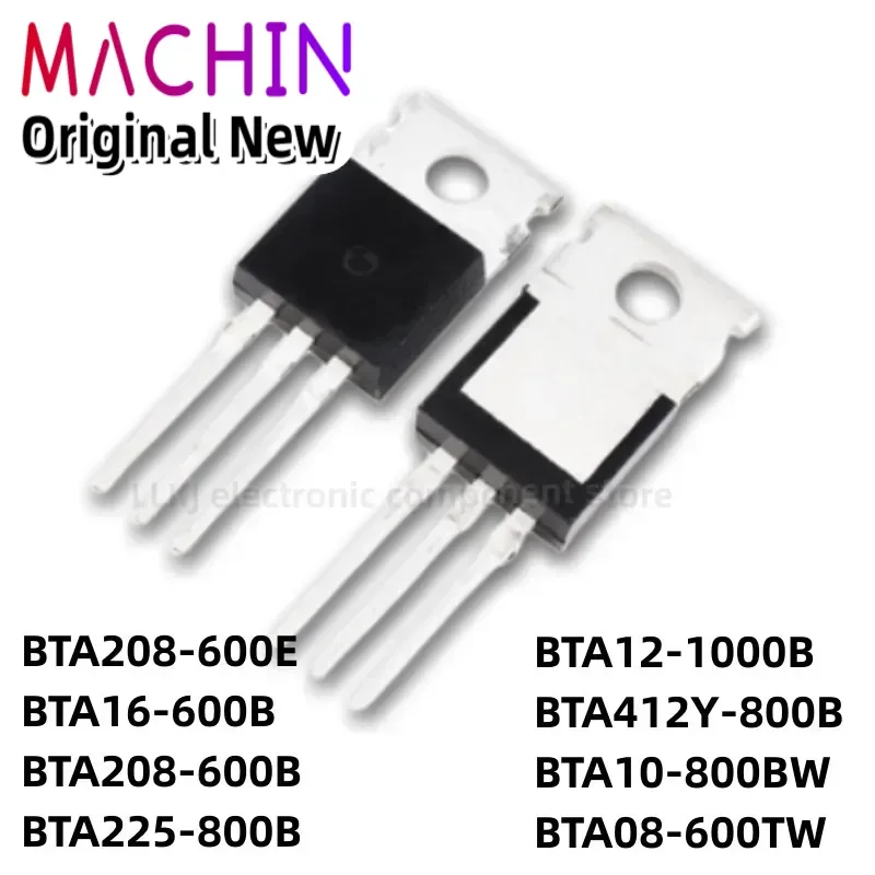 1pcs BTA208-600E BTA16-600B BTA208-600B BTA225-800B BTA12-1000B BTA412Y-800B BTA10-800BW BTA08-600TW TO-220 MOS FET.