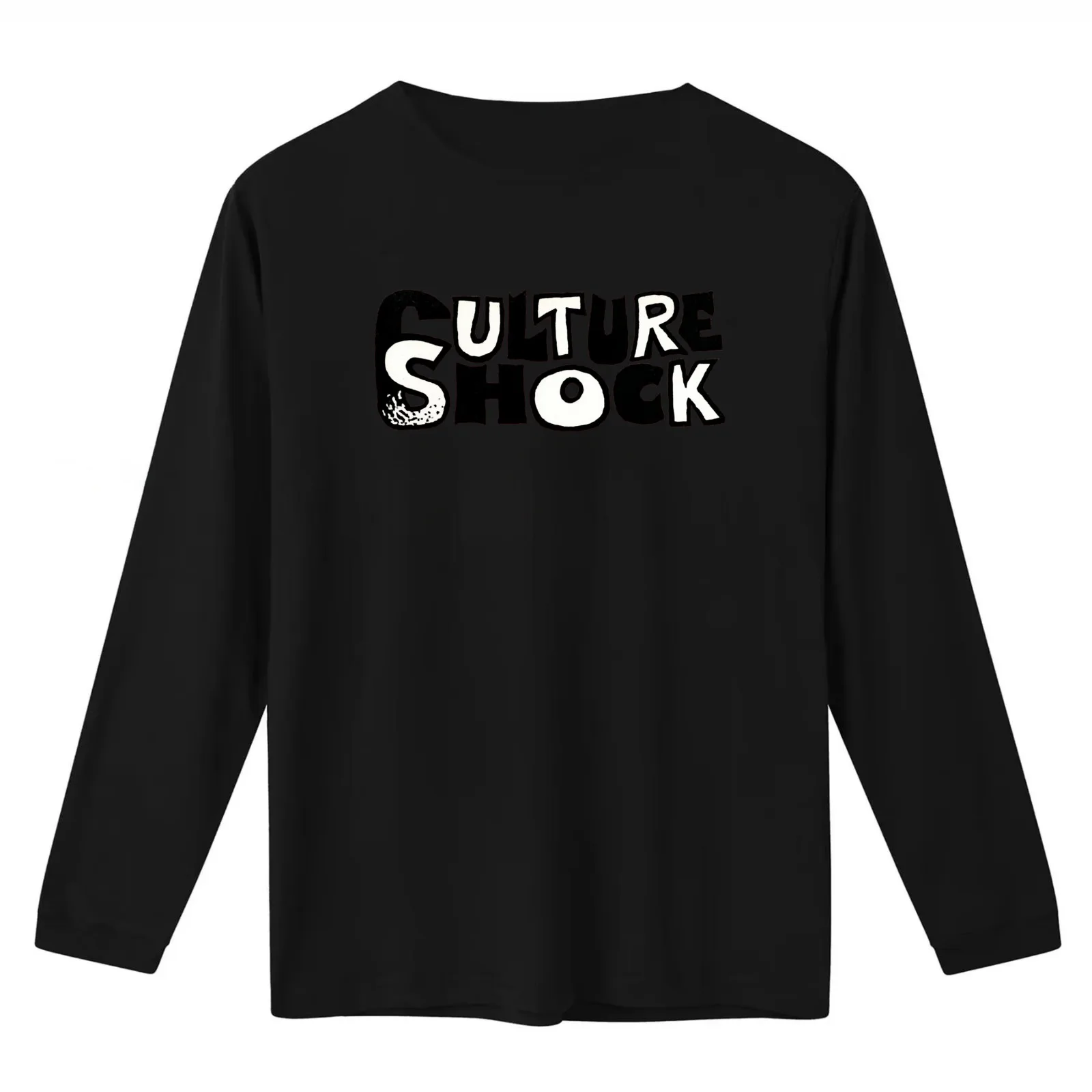 Cultur Shock Classic T-Shirt Summer Casual Cotton Tee Oversized Streetwear Tops Vintage Graphic Print Loose Fit Short Sleeve