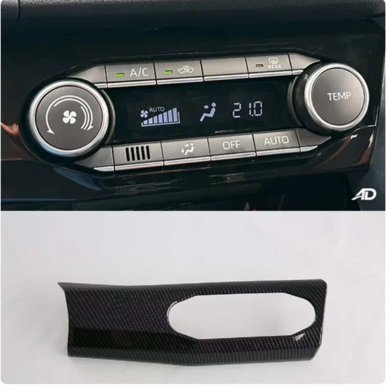 

Auto Inside AC Air Conditioner Switch Button Cover Car Body Kit Upgrade Trim For Toyota Yaris Cross 2024+