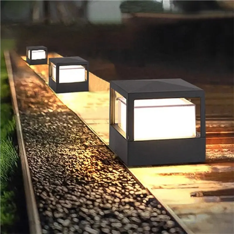 baag-3x-12w-waterproof-outdoor-led-courtyard-porch-lawn-lamp-patio-fence-gate-column-light-landscape-pillar-head-lamps
