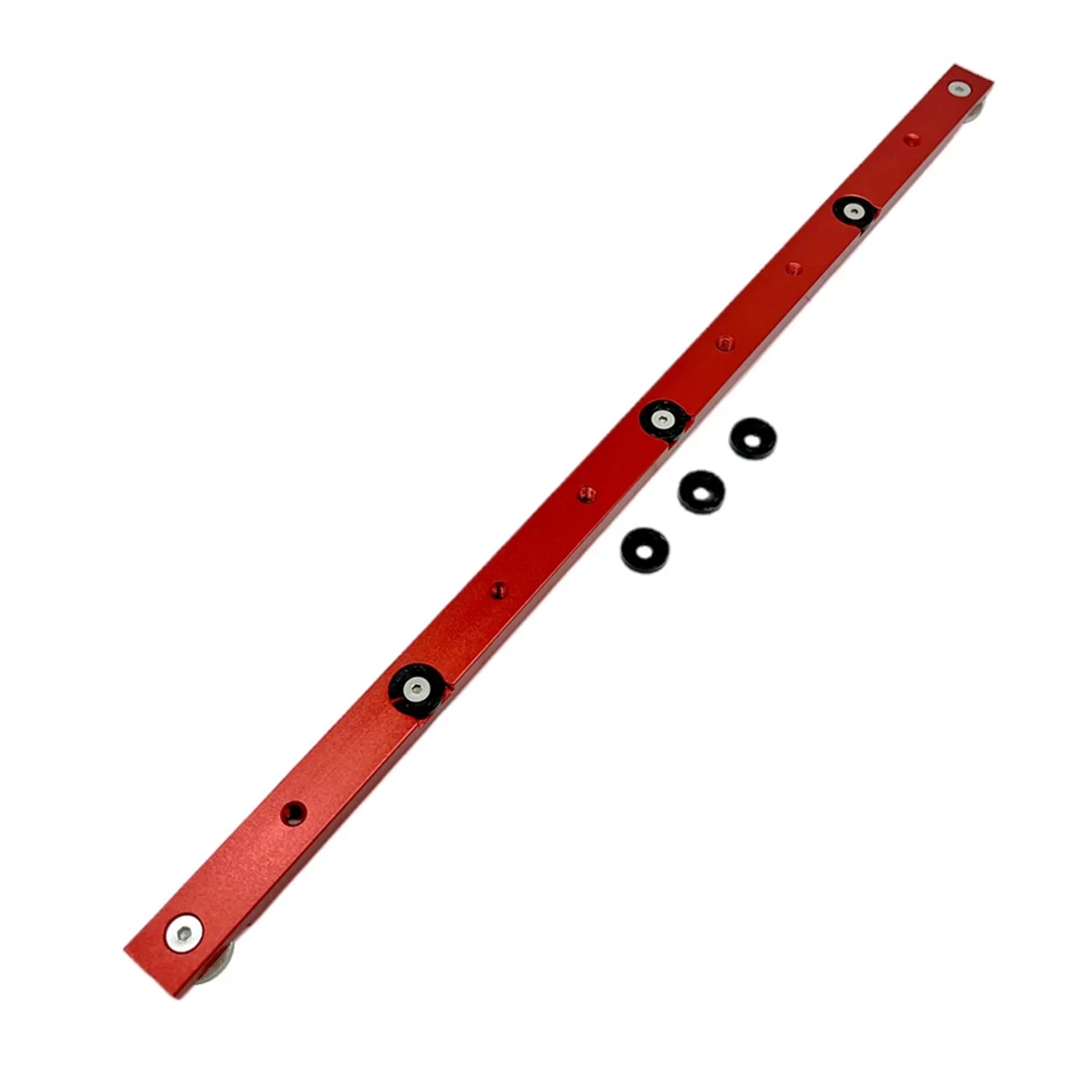 Woodworking T-Track Slider Limitable Miter Bar Rail Slider Table Saw Gauge Rod Woodworking T-Track Slider Red