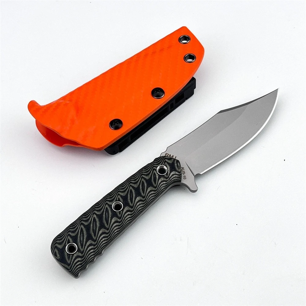 RMJ 多目的アウトドア固定刃ナイフ シース付き 8Cr14 - Bushcraft Knife Fixed のレビューと価格