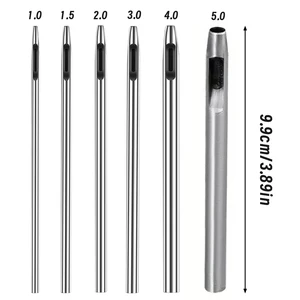 Fenrry-Runden-Loch-Loch-Lochwerkzeug für Ledergürtel und andere Lederprojekte, Arbeitswerkzeuge, 10-5,0 mm, 6pcs 8 Hauptverkäufe Fura Belts - №3