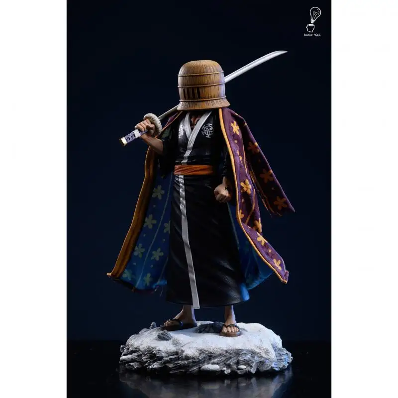 31Cm Żywica Gk Brain Hole Studio One Piece Trafalgar D Water Law Anime Figurka akcji Model Garage Kit Statuetka Lalka Zabawki Prezent