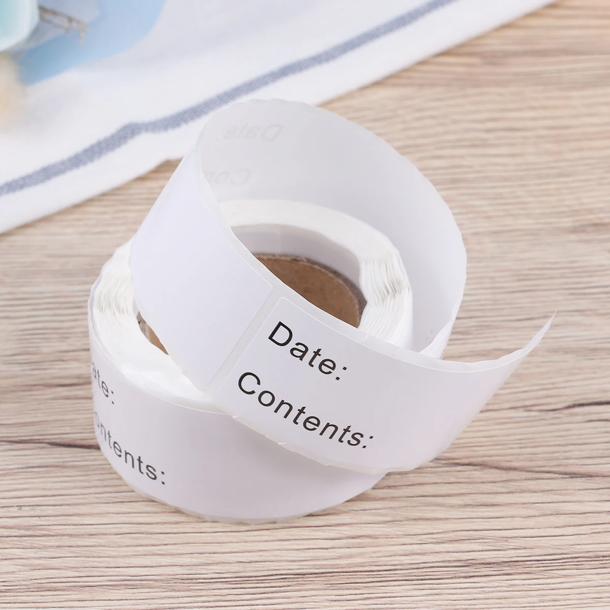 

125 Pcs/Roll Food Storage Stickers Bleed-proof Labels for Containers Freezer Write Meal Special Material Paper Prep