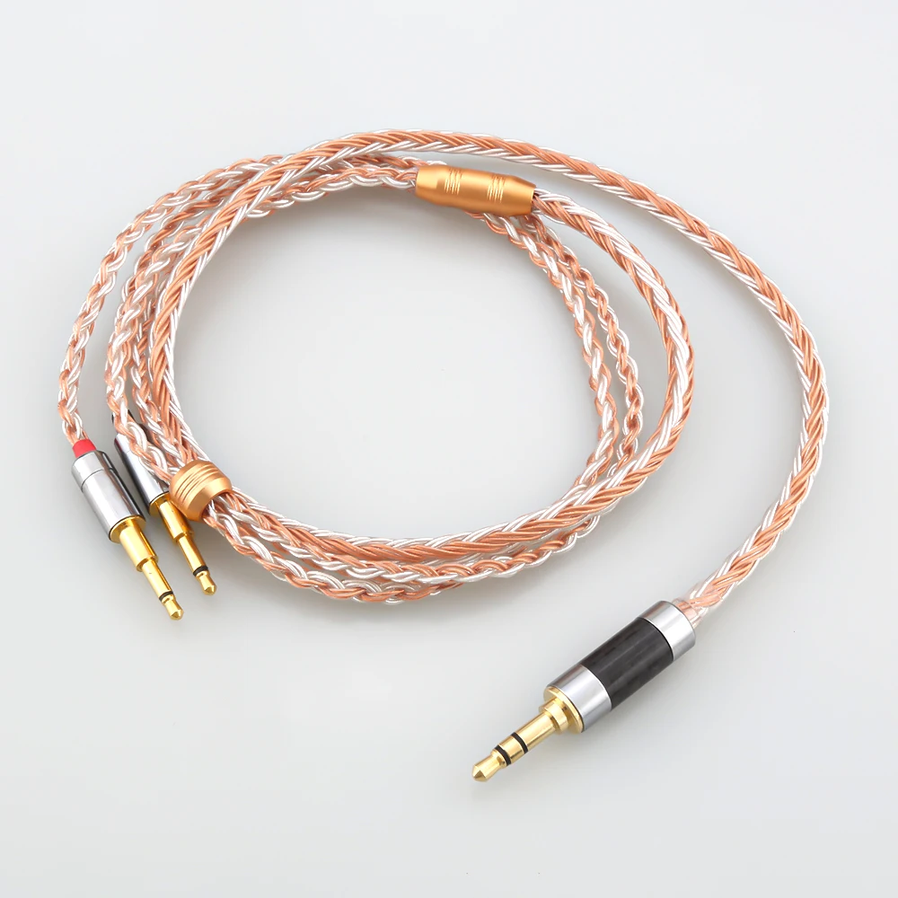 16 Core XLR/3.5/4.4mm Balance Earphone for 2x2.5mm HIFIMAN HE1000 HE400S HE560 Oppo PM-1 PM-2 Headphone Upgrade Cable