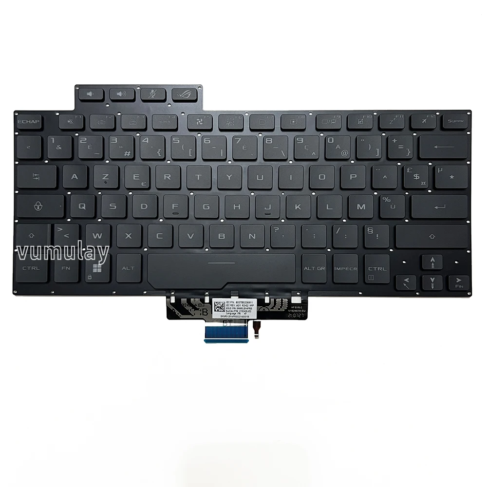 Spanish/Latin Backlit Keyboard for ASUS ROG Zephyrus G14 GA401QEC GA401QE GA401QM GA401IV GA401QC GA401QH GA401IU GA401IHR SP