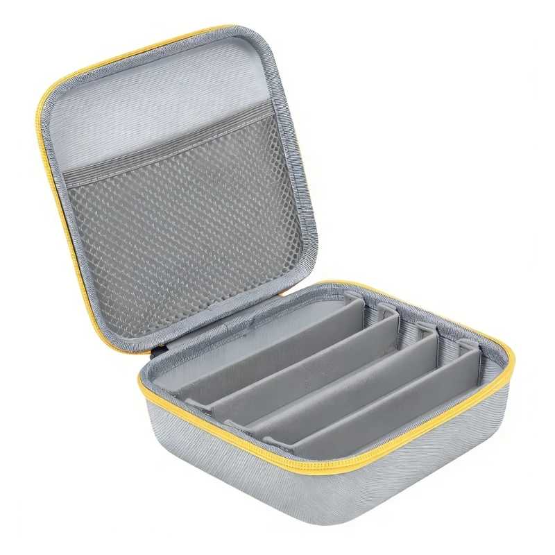 Multi-Paar-Sonnenbrillenhalter mit flexiblen Trennwänden, tragbare Brillen-Aufbewahrungsbox für Pendler oder Urlaub, 3 x – Detail 1