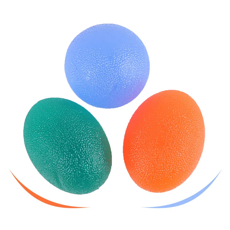 Silicone Hand Grip Ball Egg Men Women Gym Fitness Finger Heavy Exerciser Strength Muscle Recovery Grip Trainer