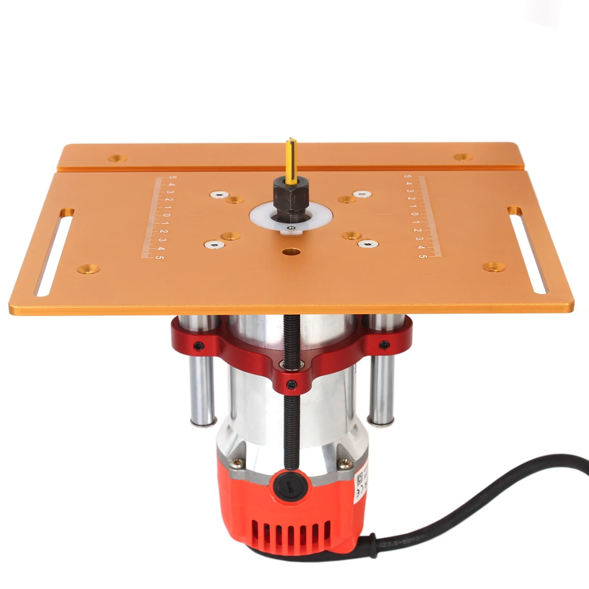 Woodworking Router Lift for 65mm Diameter Motors Router Table Wood Milling Liftable Plunge Base for Trimmer Engraving Machine