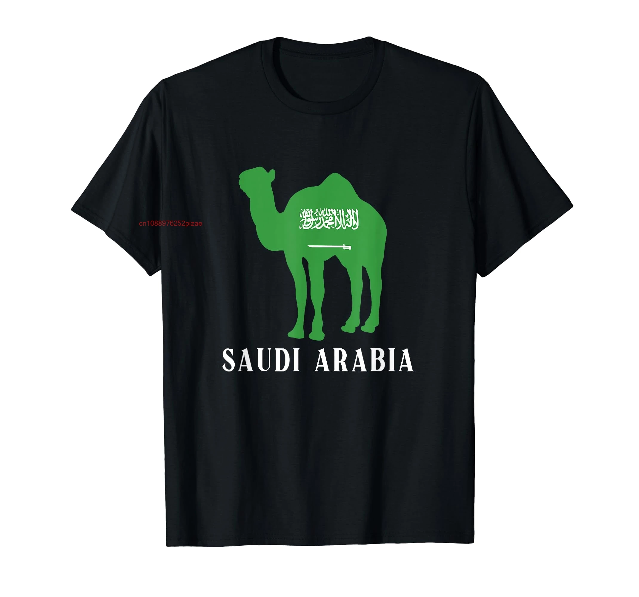 

100% Cotton Saudi Arabia Flag Camel Saudi Arabian Travel Gift T-Shirt MEN WOMEN UNISEX T Shirts Size S-6XL