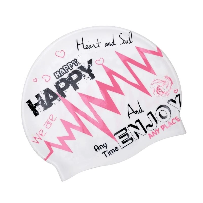   High Elastic Silicone Swim Caps for Adults Long or Short Hair, Ergonomic Designs Watertight Swimming Caps Swim Pool Hat