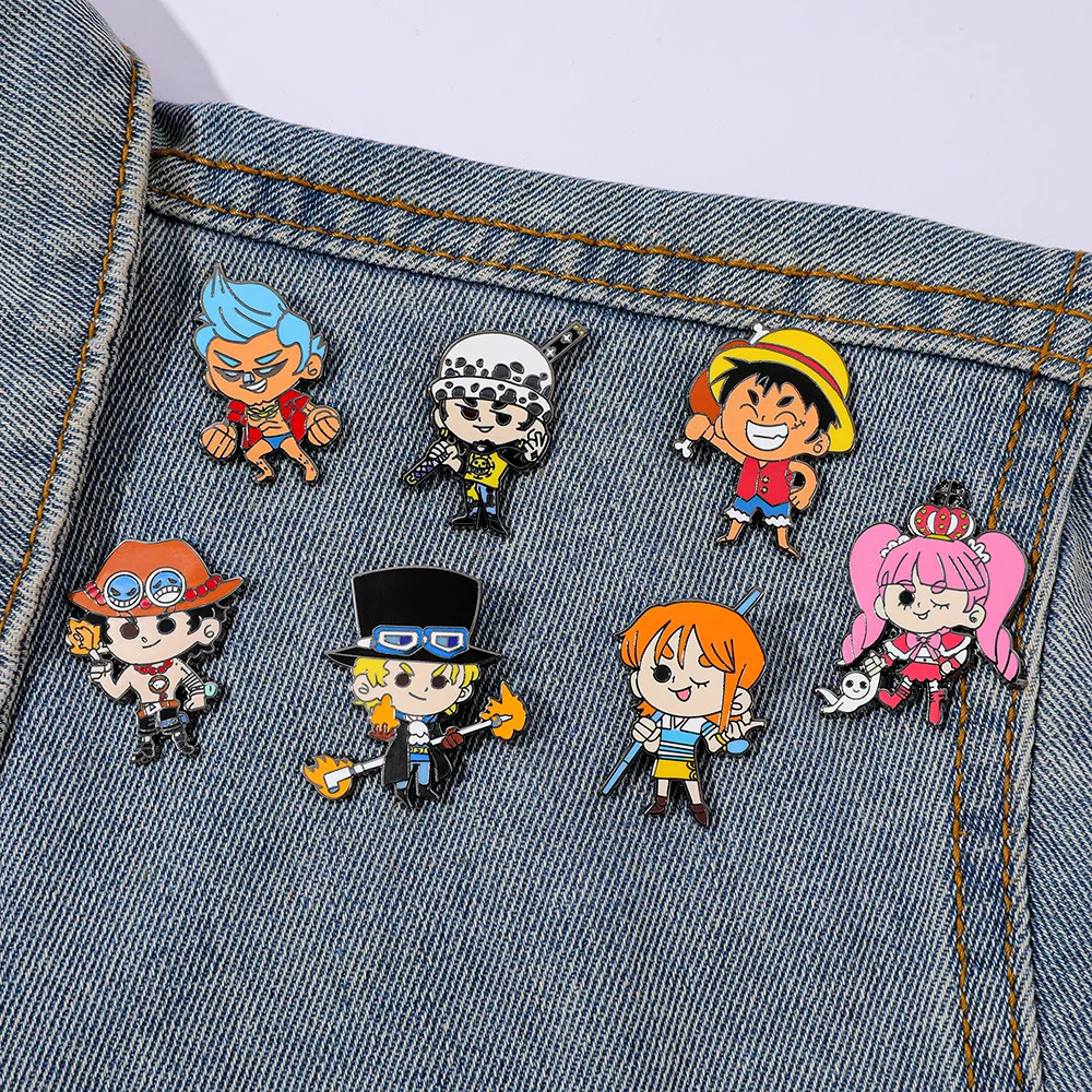 Creative Fashion Anime Cartoon Character Series Enamel Brooch Exquisite Clothing Accessories Suitable Peripheral Gifts for Fans
