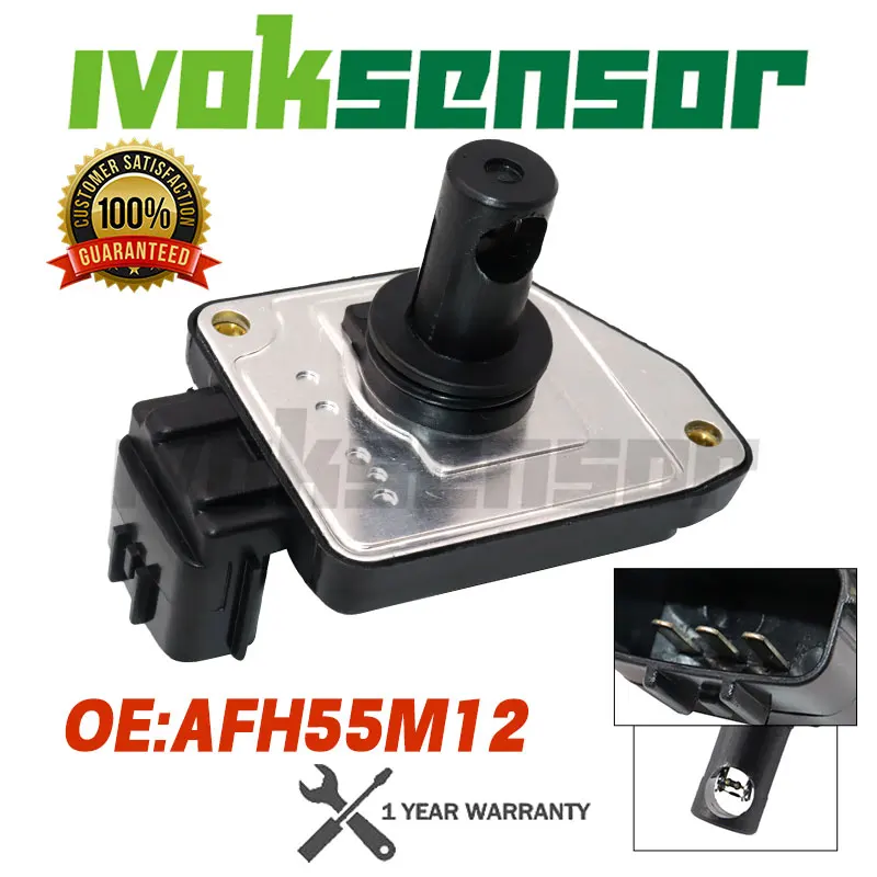 

AFH55M-12 Mass Air Flow Meter MAF Sensor For 1998-2004 Nissan- Frontier- Pickup Xterra- 2.4L AFH55M12 160173S500 160171S710