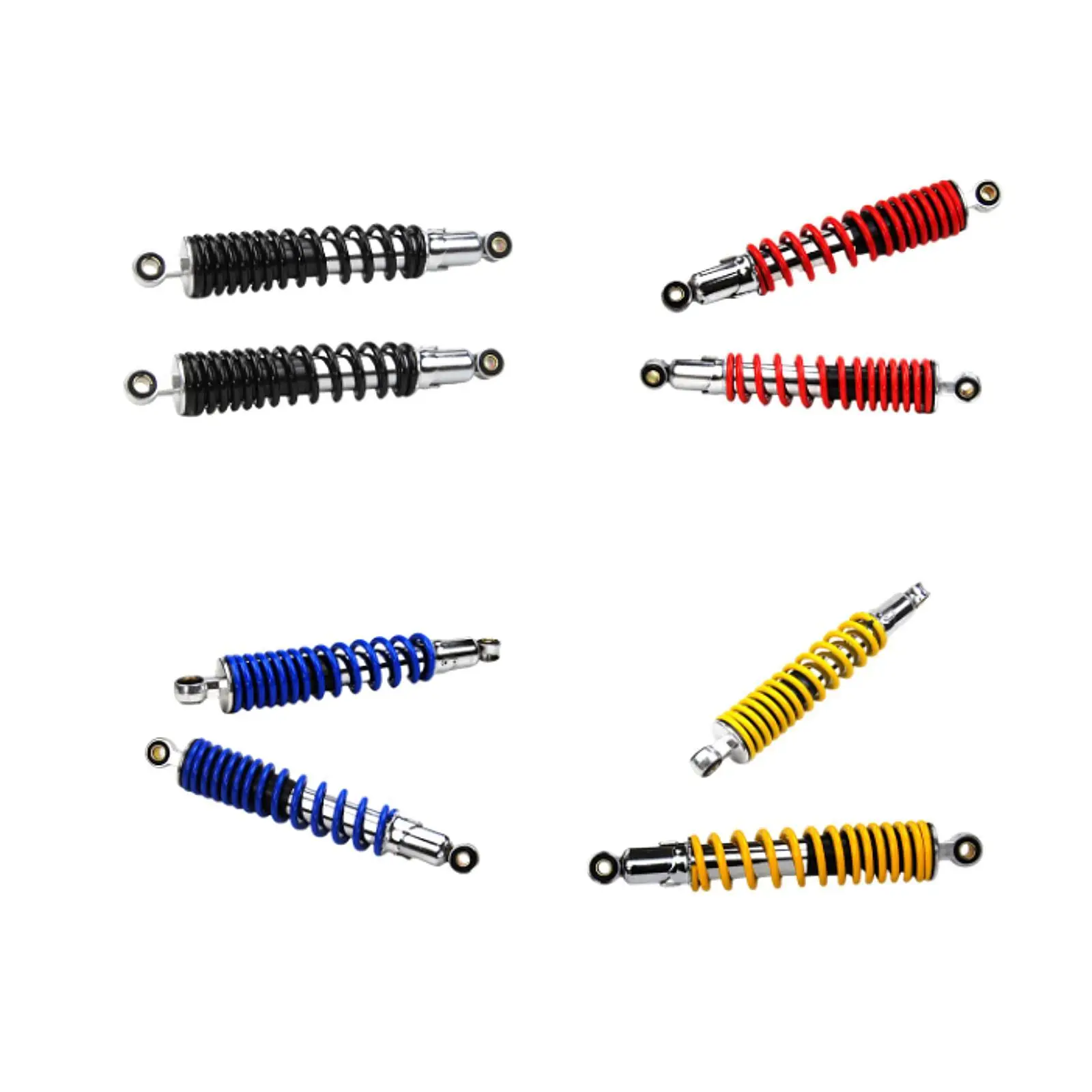 2x Motorcycle Rear Shock Absorber Shockproof Spring Shock Absorber Damping