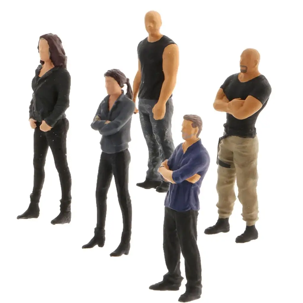 1:64 Model Scenario Mensen Beeldje Mannen Poppen Speelgoed Gebouw Layout Tafel Decor
