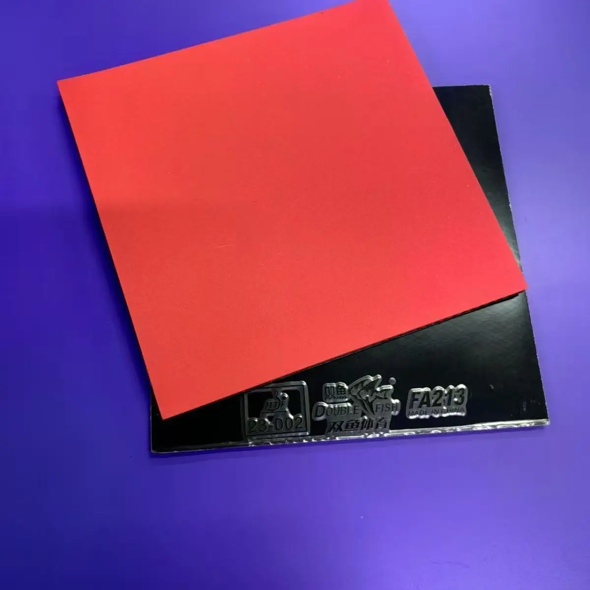 Double Fish Qi Xun Table Tennis Rubber Black Reverse Sticky Simple Pack, Minor Flaws, Works Fine, Do Not Order If Mind 1/2/5PCS