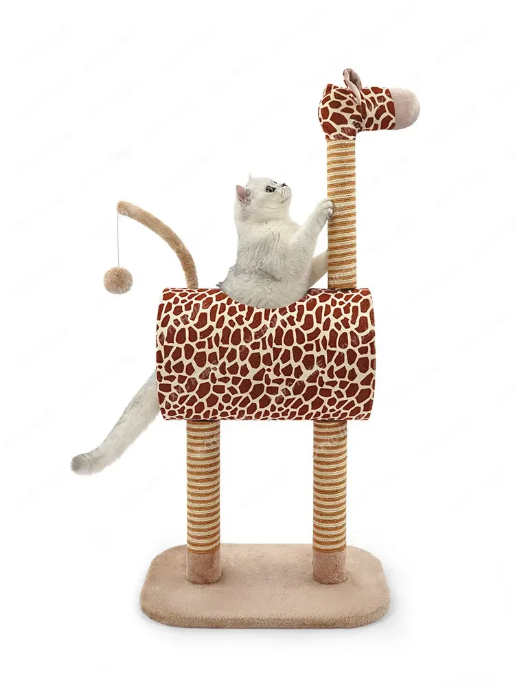 Santong Giraffe Cat Climbing Frame Multi-Functional Small Apartment Dedicated Cat Nest Integrated Non-Covering Cat ClimbingFrame