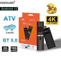 MX10 ATV Mini TV Stick Android 13 Allwinner H313 Quad Core Cortex A53 Support Video 4K Wifi 5 BT5.0 Voice Remote Smart TV Box