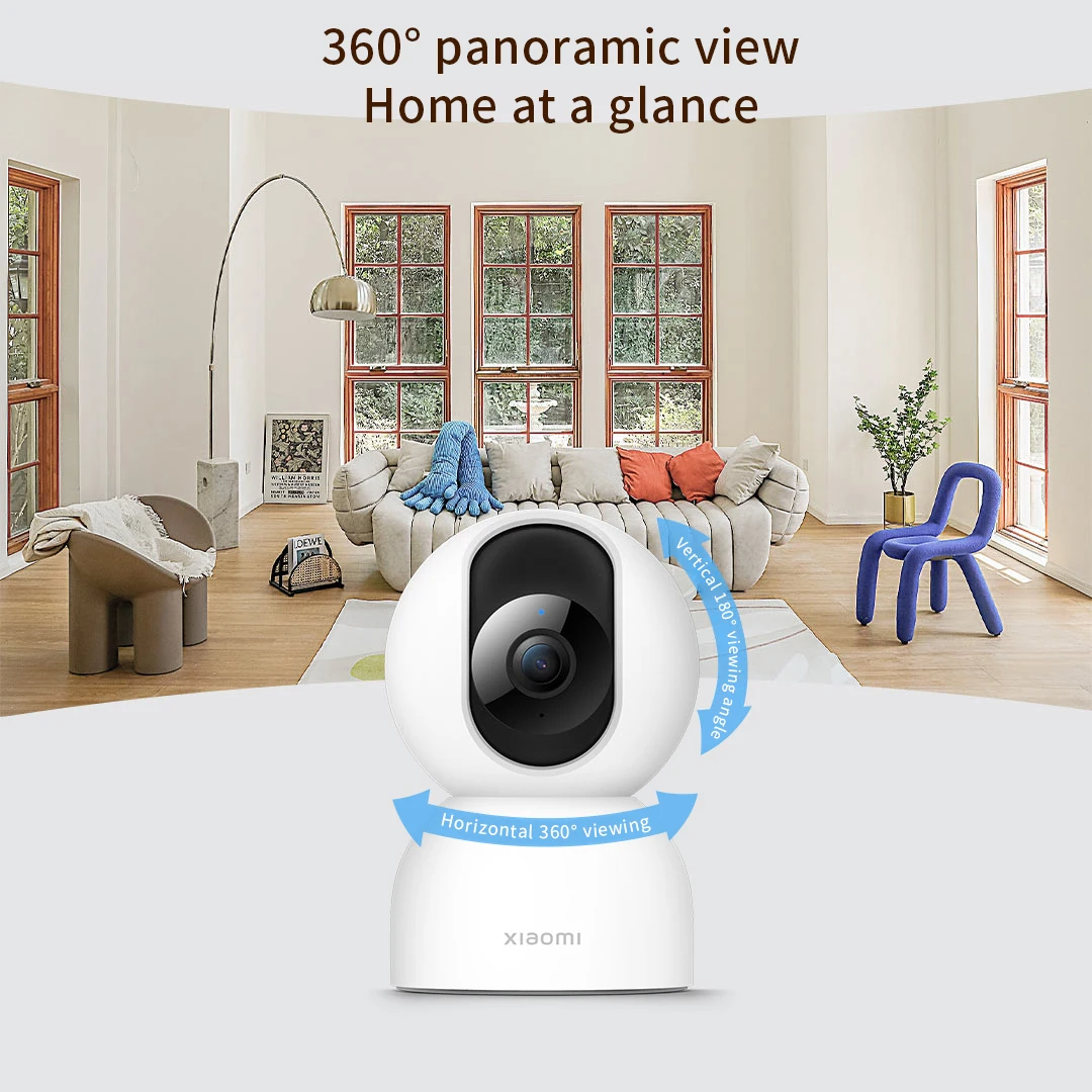 Xiaomi Mijia-コネクテッドカメラ,Mi Band 2スマートカメラ,1440p,2.5k,フルカラー,Mi Homeアプリケーションとリモコン付き