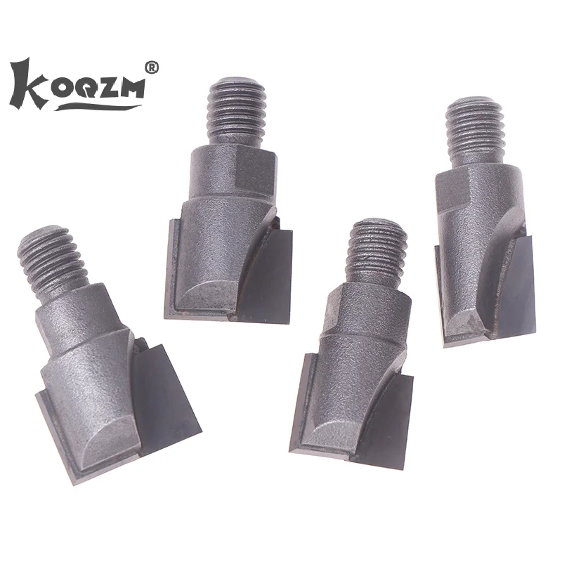 10mm Shank Wooden Door Lock Slotting Cutter 16.5-22mm Tungsten Steel Woodworking Milling Cutter Tools Screw Thread