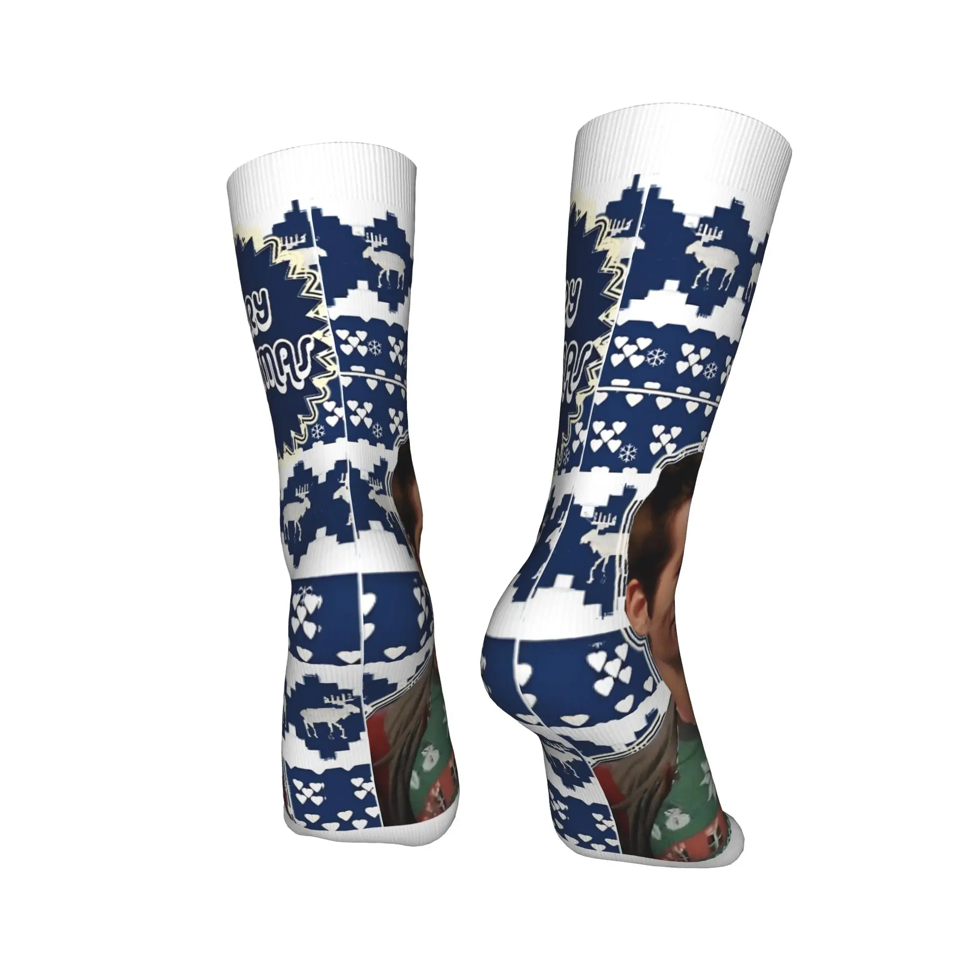 메리 틴울프 양말 미끄럼 방지 스타킹 남성용 고품질 러닝 스포츠 양말 봄 고딕 디자인 양말