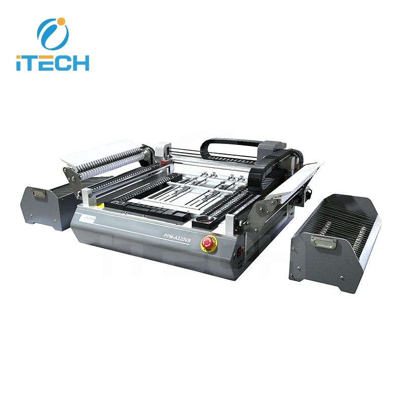 Desktop SMT Pick and Place Machine with Precision Vision System Automatic SMD LED PCB Assembly Mounter view 3