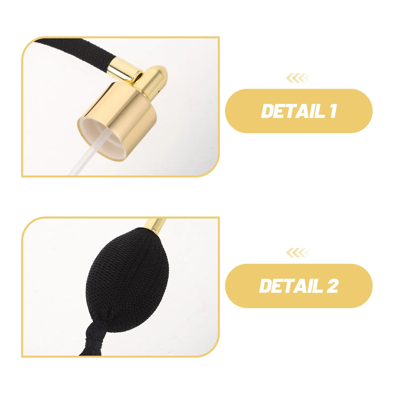 Perfume Bottle Spray Head Airbag 18Mm Black Golden Fine Mist Spray Cap Replacement Perfume Dispenser Pump Sprayer Accessories view 2