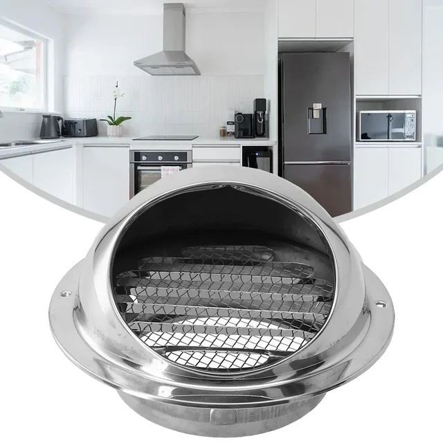 75mm-200mm Stainless-Steel Wall Ceiling Air Vent Ducting Ventilation Exhaust Grille Cover Outlet Heating Cooling Vents Cap 3 75mm-200mm Stainless-Steel Wall Ceiling Air Vent Ducting Ventilation Exhaust Grille Cover Outlet Heating Cooling Vents Cap 3