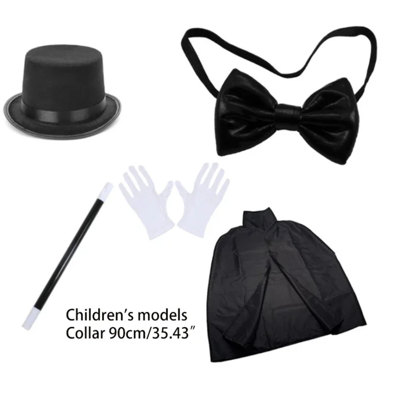 Kids Magician Wizard Role-playing Game Costume Boy Girl Halloween Cosplay Outfit