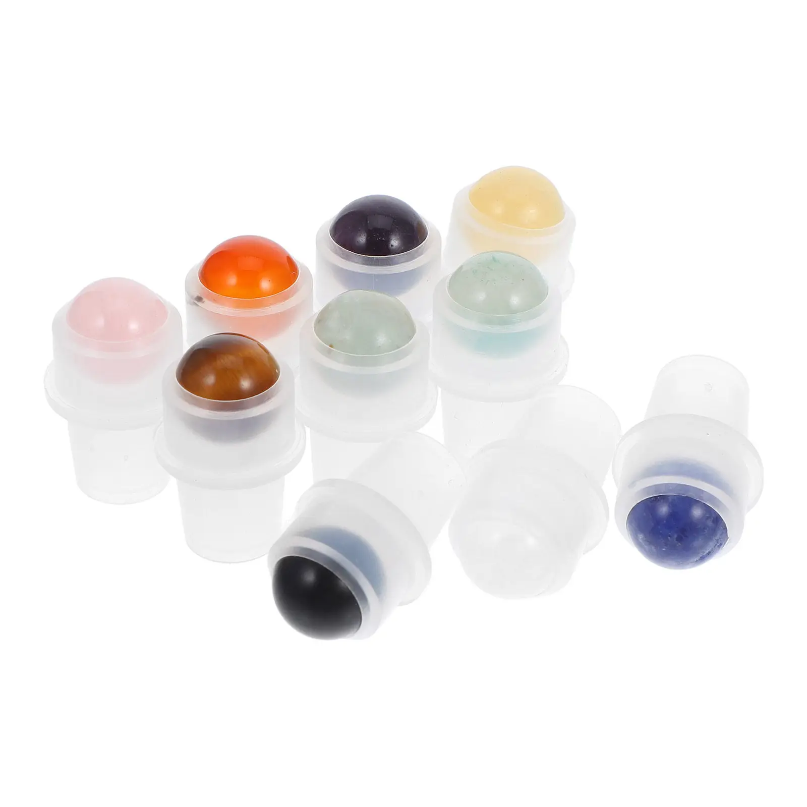 

10 шт. аксессуаров для флаконов с эфирными маслами: сменные роликовые аппликаторы с 16 зубцами, герметичные роллеры для парфюмерных масел