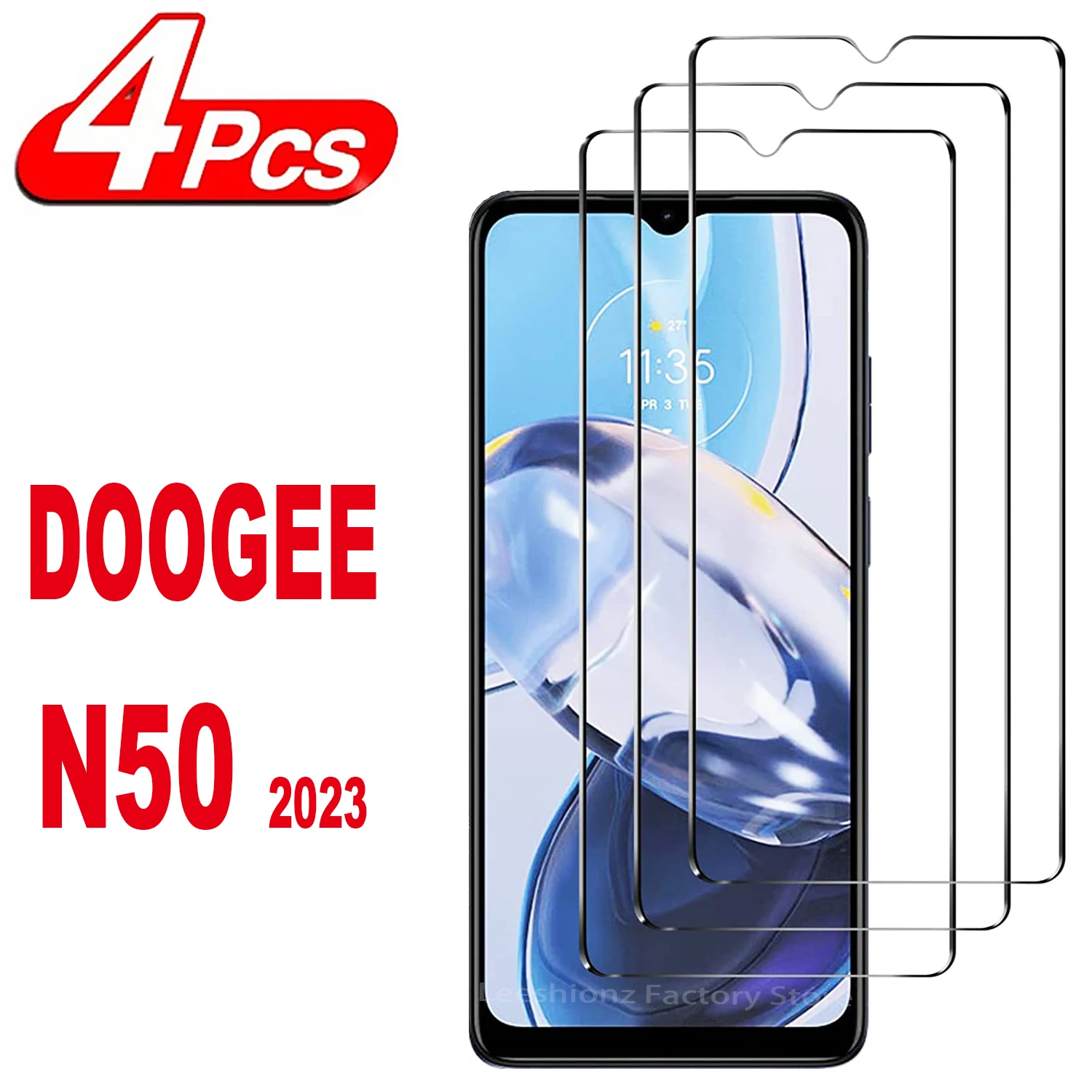 

2/4Pcs Screen Protector Glass For DOOGEE N50 2023 Tempered Glass Film