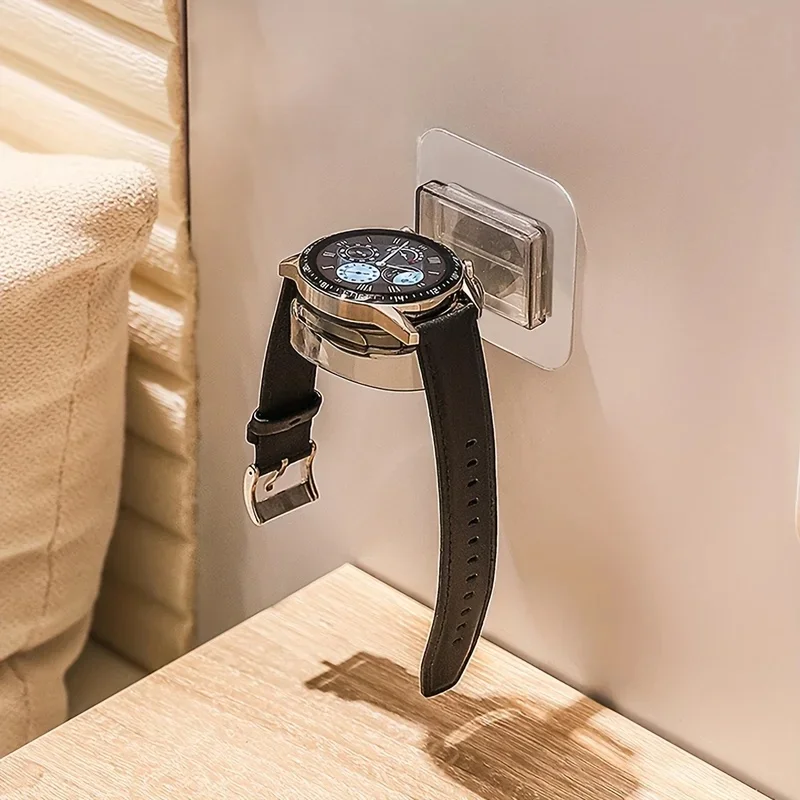 Wall Mounted Watch Charging Stand, Multifunctional Watch Holder, Watch Display Storage Rack for Charging and Organizing Watches