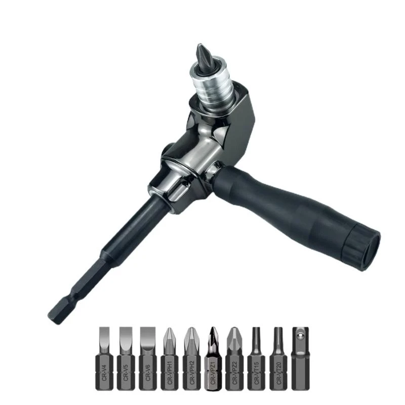 Y1AD Self-Locking 90 Degree Screwdriver Holder Drive Bit Extension