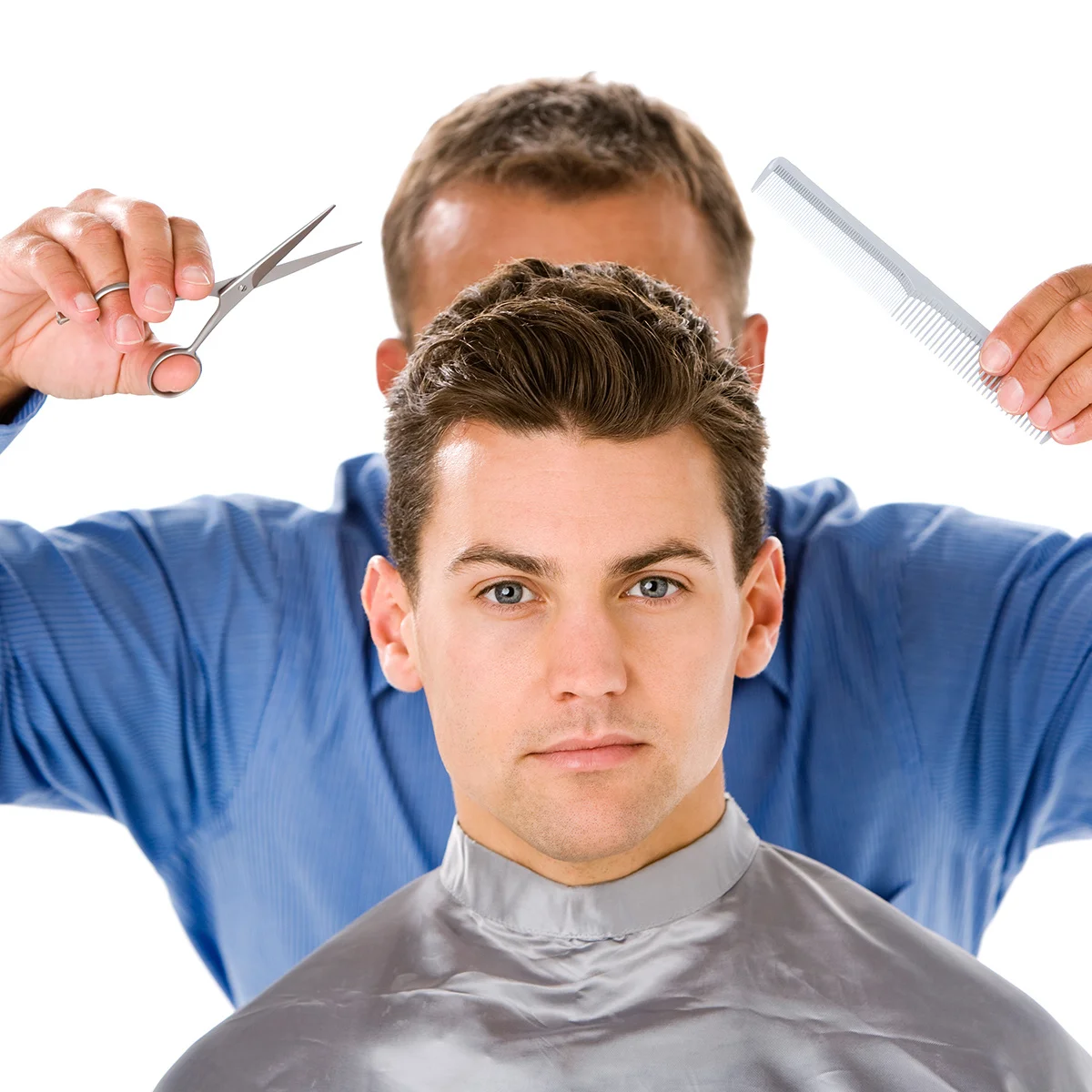 

Hairdressing Scissors Stainless Steel Silver Professional Barber Hair Cutting Scissors for Salon and Daily Use