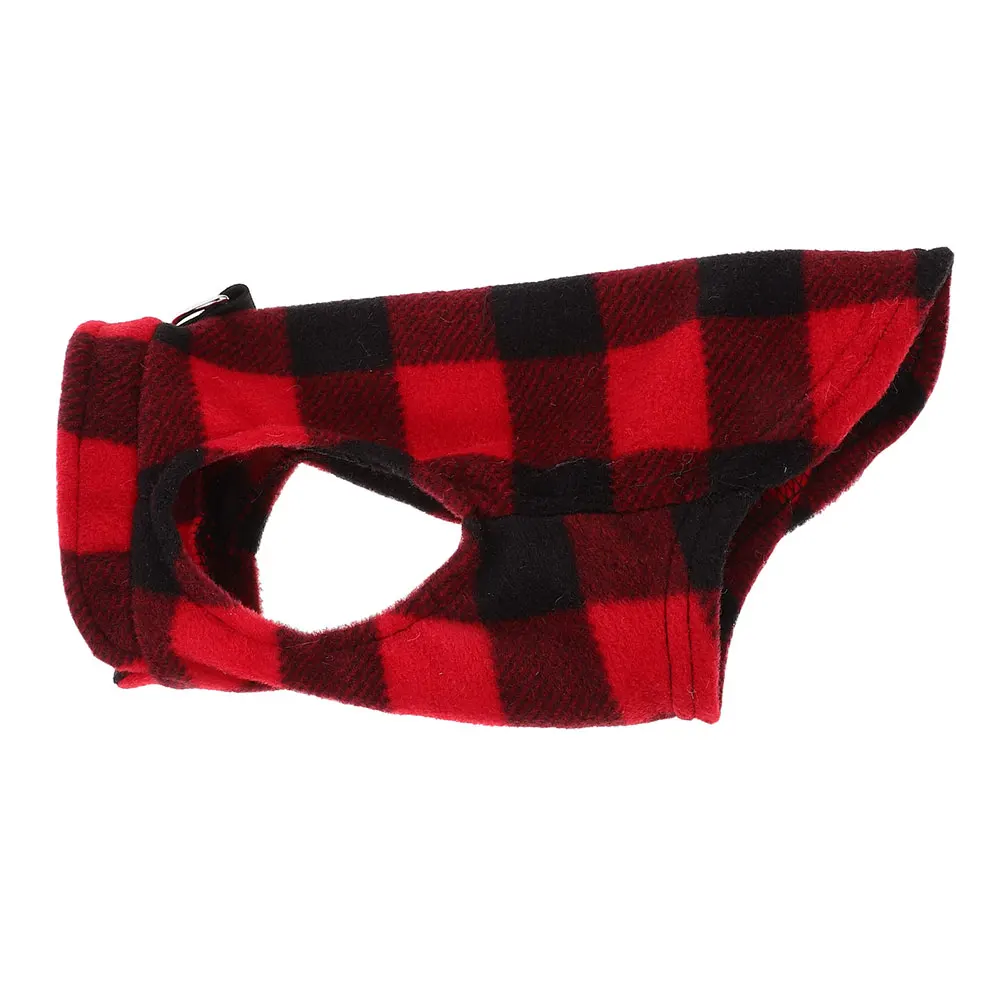 

D Belt Dog Vest Fleece Warm Winter Pet Jacket Small Medium Puppies Windproof Comfortable Thermal Cozy Vest For Outdoor Use