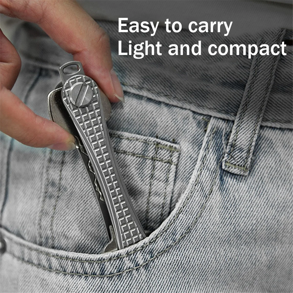 

NN89R органайзер для ключей из титанового сплава, мужской мини-зажим для ключей, сумка для ключей от автомобиля, поясной подвесной брелок, крючок