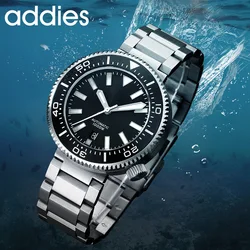 2024 ADDIESDIVE 1000m Diver Watch NH35 Automatic Sapphire Mechanical Men's Watch Stainless Steel BGW9 Luminous Diving Wristwatch