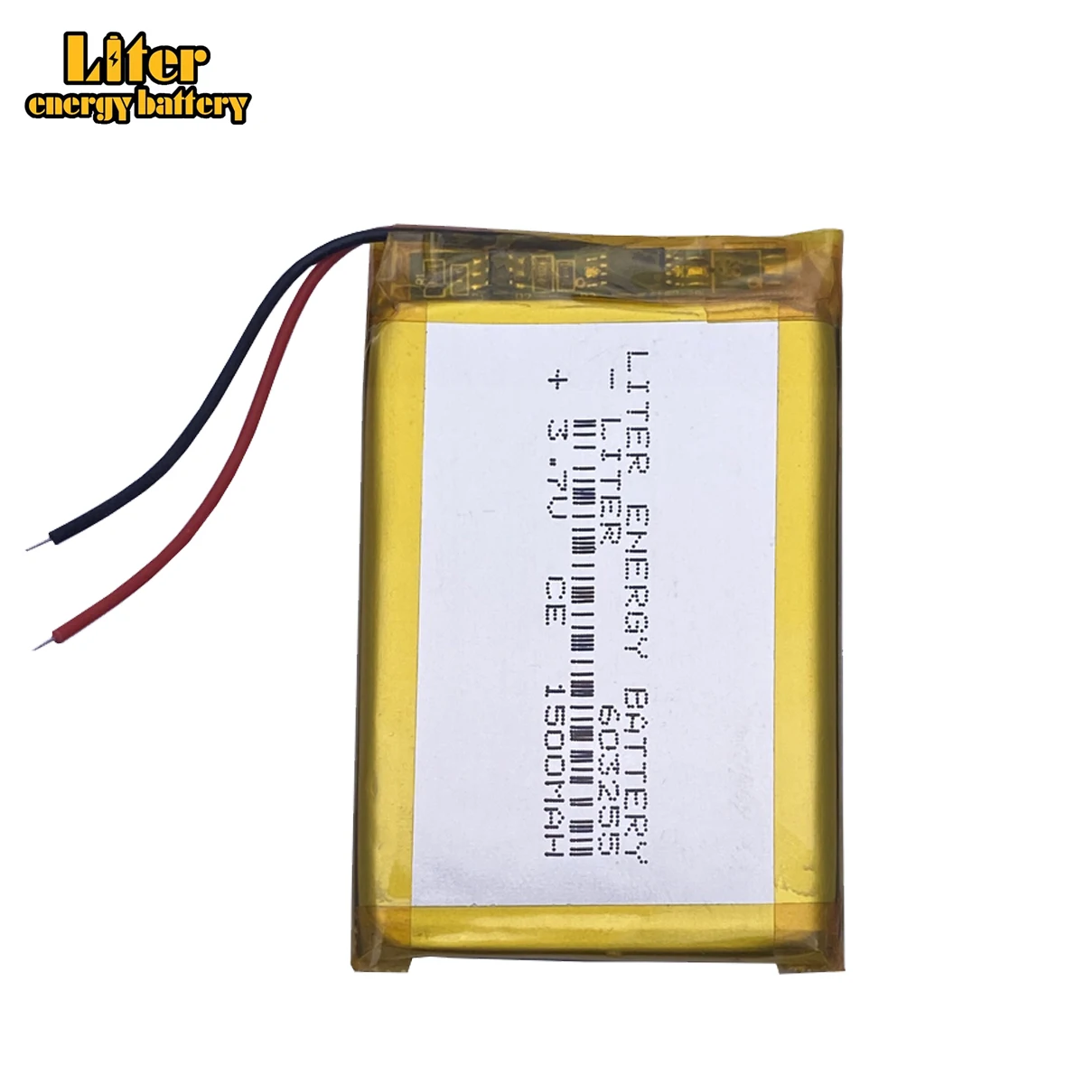 3,7 V, 1500 mAH, [ 603255 ] PLIB; Batería de polímero de iones de litio/Li-ion para dvr, GPS, mp3, mp4, teléfono móvil, altavoz