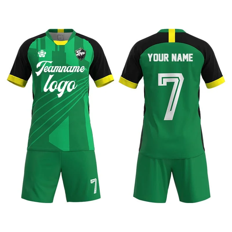 

Men Women Kid Football Jerseys Set Match Training Fitness Customized Printed Logo Name Number New Season Soccer Uniforms Suit