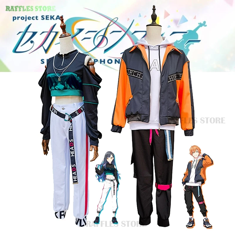 Projet Sekai Kendonome Akito Shiraishi Cosplay Costume, une perruque imbibée Akt Anime Cosplay, nouvelle fête d'Halloween, uniforme de sport Cos, 2024