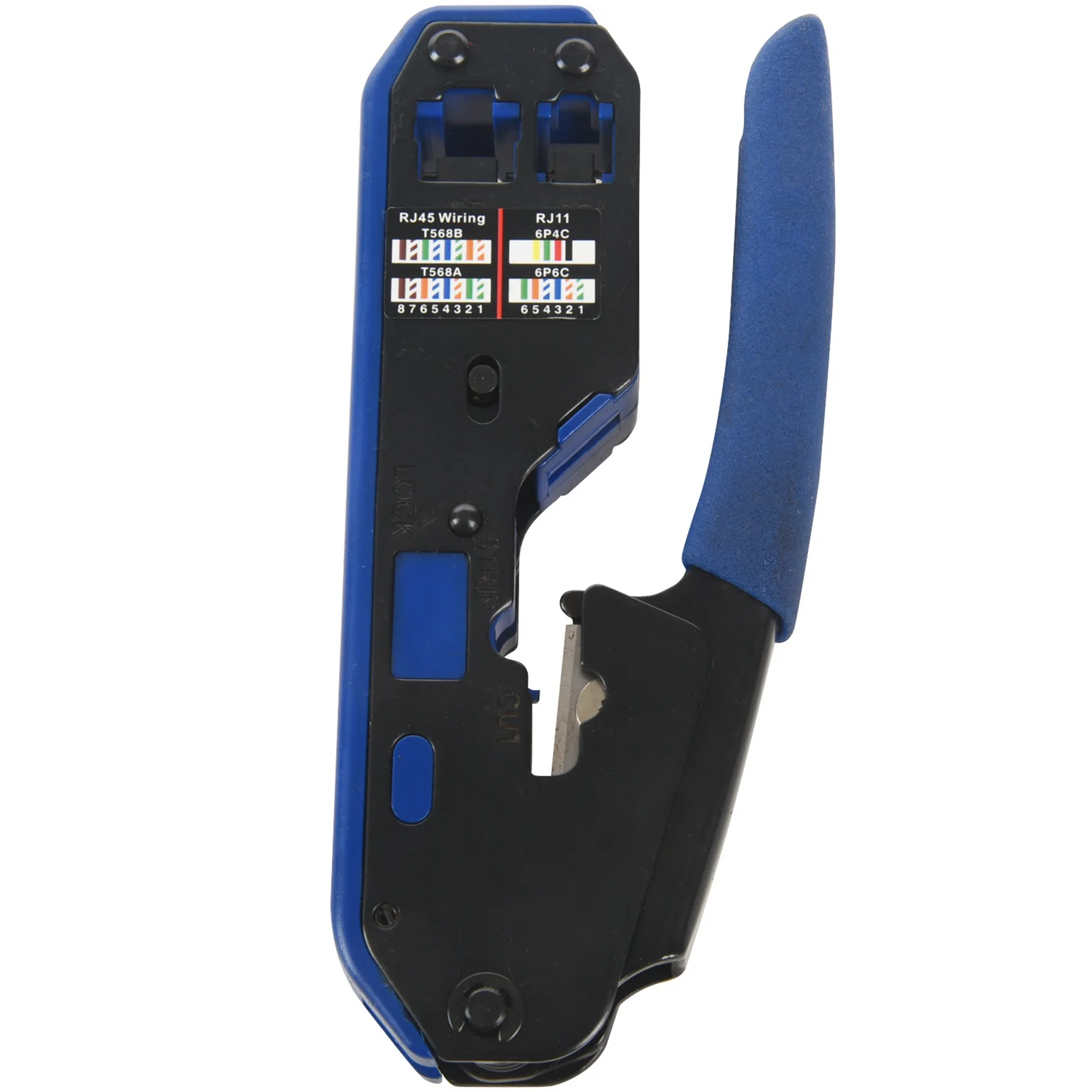

A53Q-5X Rj45 Tool Network Crimper Cable Stripping Plier Stripper For Rj45 Cat6 Cat5e Cat5 Rj11 Rj12 Connector