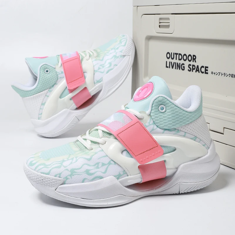

2025 Basketball Shoes for Men Cushioning Basketball Sneaker Women Kids High-top Outdoor Sport Sneakers Breathable Athletic Shoes