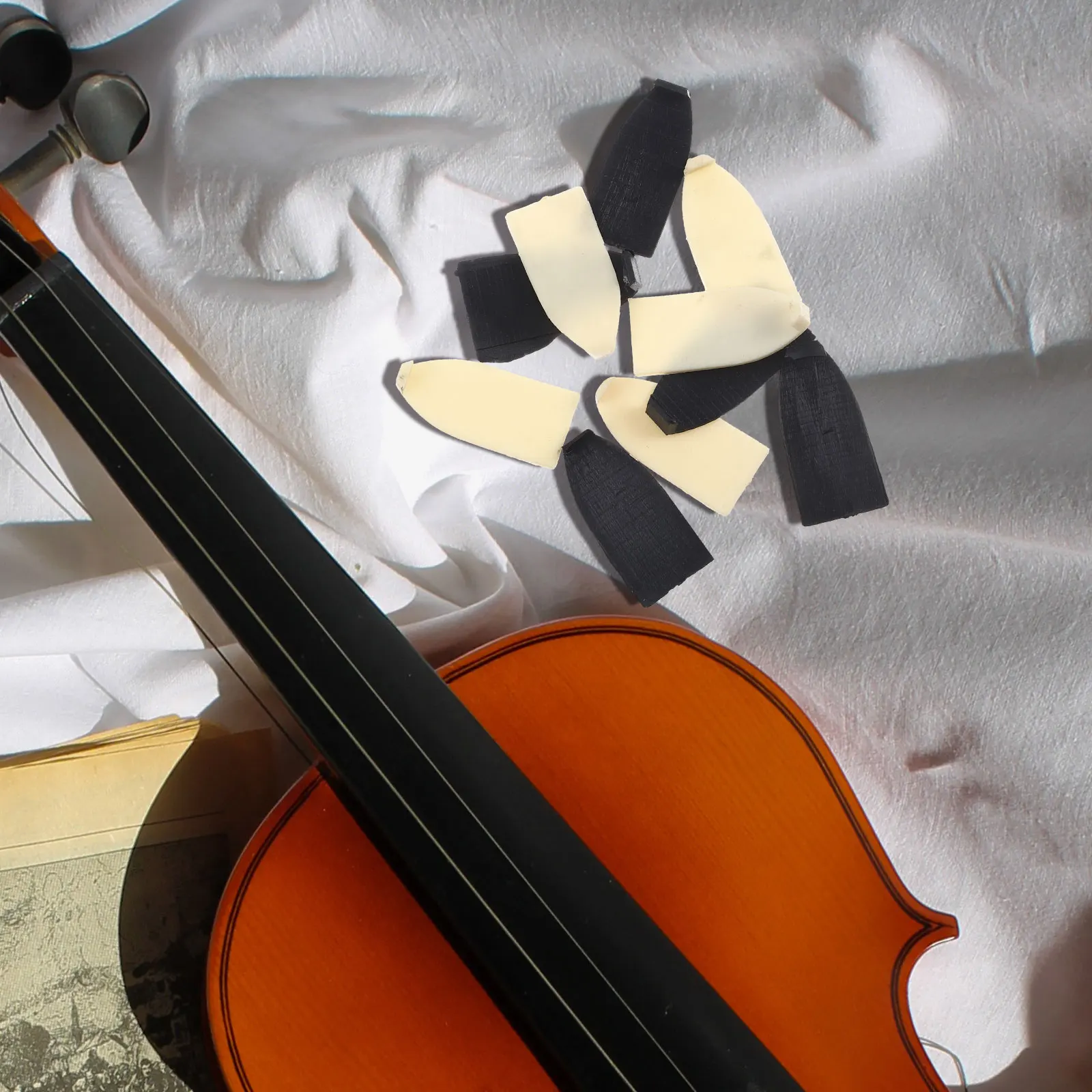 

10 Pcs Bow Accessories Musical Instrument Bows Violin Fittings Cushion Corrector Parts