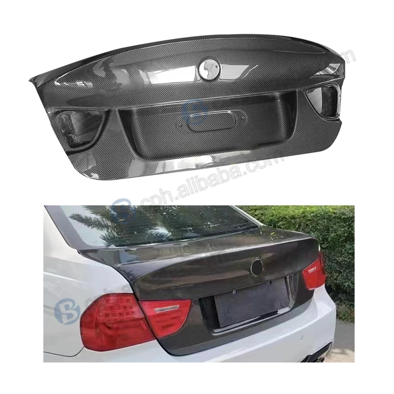 

CLS Style Black Carbon Fiber Rear Trunk Lid Cover for 3 Series E90 E92